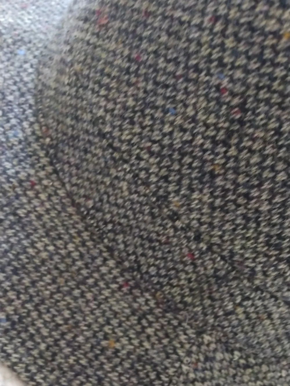 100% Wool Brown Barleycorn Tweed Bucket Hat (Crushable) - Large